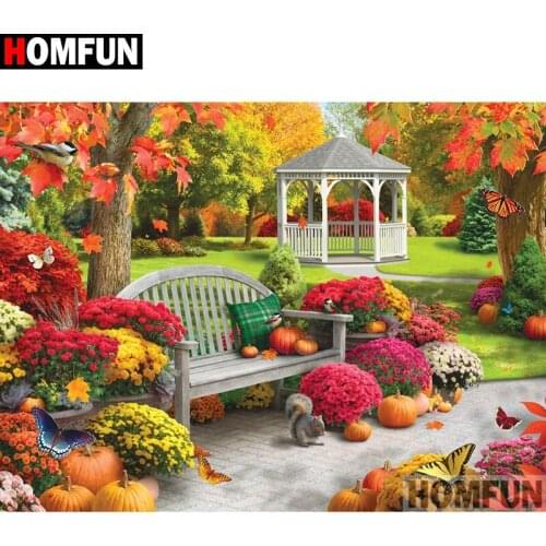 HOMFUN Full Square/Round Drill 5D DIY Diamond Painting "landscape" Embroidery Cross Stitch 5D Home Decor A00855