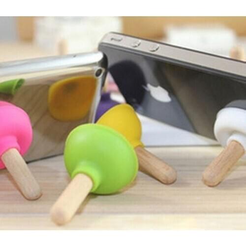 Free Shipping (2000 piece / lot ) Mini Universal Plunger Sucker Stand Holder For Cell Phone iPhone iPod