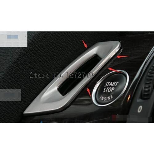 Stainless Steel Keyhole Key Ring frame cover trim Interior Accessories For BMW X5 E70 2009 - 2013 / X6 E71