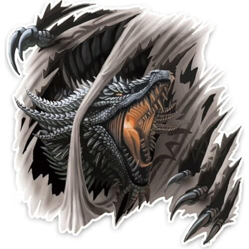 Creative Western Dragon Car Sticker Accessories Vinyl Motorcycle Waterproof Windshield Car Window Car Styling Decal Kk13*13cm