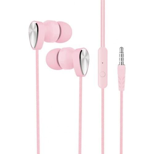 L106 3.5mm Plug Dynamic Wired Heavy Bass Stereo In-ear Phone Earphone with Mic