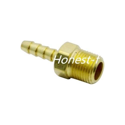 Brass BSP Barbed Fitting Coupler / Connector 1/8" Male BSPP x 1/8"(3mm)Hose Barb Fuel Gas
