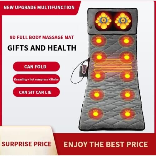 Cervical vertebra massager neck shoulder waist back electric massager multi-function whole body massage chair cushion mattress