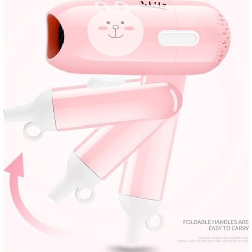 450W Mini Hair Dryer Professional Thermostatic Portable Hairdryer Quick Dry Travel Hairdryer and household