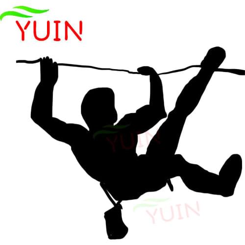 Oman Climbing Car Sticker Fashion Window Decoration Personality PVC Waterproof Sunscreen Decal Black/White/Red/Laser/Silver