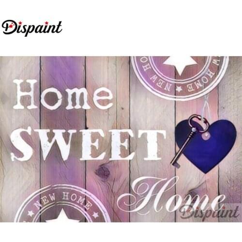 Dispaint Full Square/Round Drill 5D DIY Diamond Painting "Letter pattern" Embroidery Cross Stitch 3D Home Decor A10341