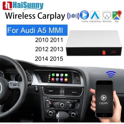 Retrofit Wireless Carplay For Audi A5 Adapter Support Multimedia Music Reverse Camera Android Auto Mirror Link GPS Navigation