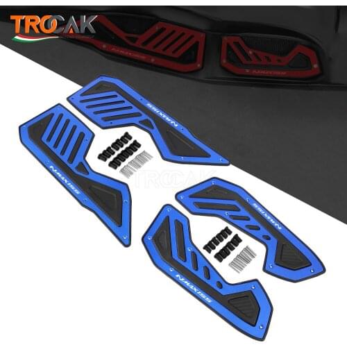 For YAMAHA NMAX 155 N MAX nmax155 2020 Motorcycles Footboard Rests CNC+Rubber Passenger Footrest Foot Pegs