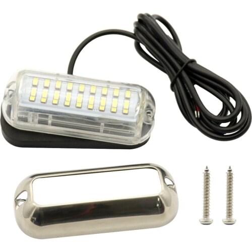 27 LEDS Underwater Marine LED Lamp High Brightness Stainless Steel Boat Light