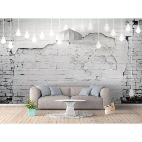 Custom industrial wind retro 3D cement brick wall wallpaper bar restaurant gym Cafe wallpaper mural papel de parede