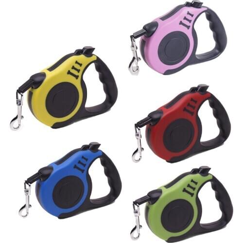 3M Durable Dog Leash Automatic Retractable Nylon Dog Cat Lead Extending Puppy Walking Running Lead Roulette For Dogs Dropship