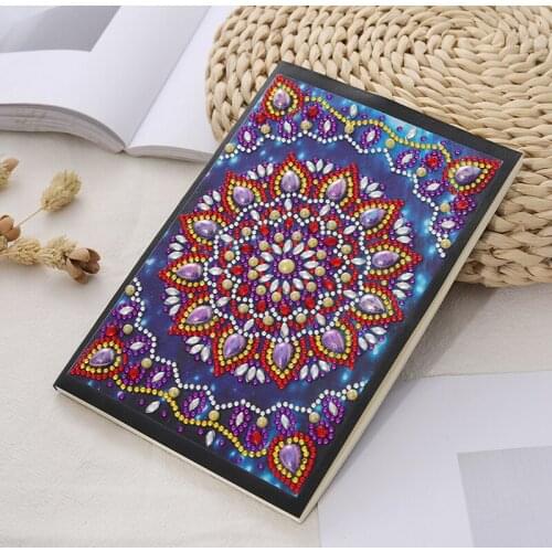 Merry Christmas Mandala Diamond Painting Notebook Diary Book 56 Pages A5 Notebook Embroidery Diamond Cross Stitch Craft Gift