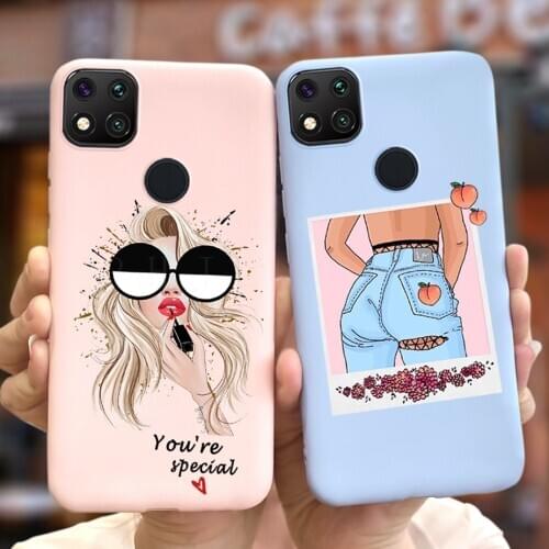 Cute Back For Xiaomi Redmi 9C nfc Case Soft Silicone Phone Cover For Xiaomi Redmi 9C 9 C Shockproof Fundas Redmi9C 6.53'' Bumper
