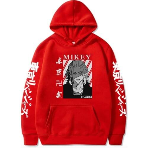 Tokyo Revengers Mikey Print Hoodies Fashion Men Women Casual Oversized 4XL Solid Streetwear Pullovers Hooded Sweater 2021 Hoody
