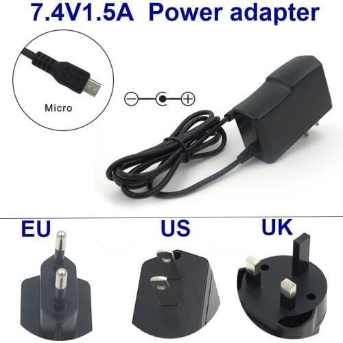 VORED AC 100V-240V DC 7.4V 1.5A Universal Charger Adapter Power Supply Converter US/EU/UK Plug Lithium battery Free Shipping