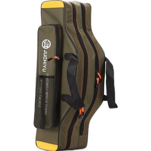 Fishing tackle bag waterproof 1.25 meters 80 fishing bag big belly sea rod bag portable double shoulder fishing rod bag