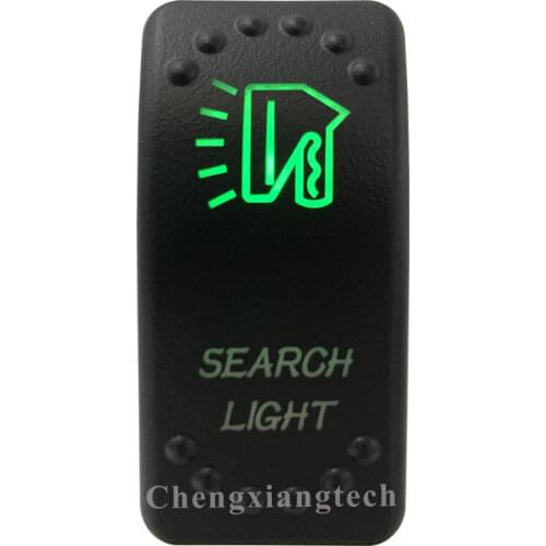 12V/24V Car Boat 3 Pins SPST ON/OFF Green & Blue Led Light Rocker Toggle Switch Search Light for Carling ARB Narva 4x4