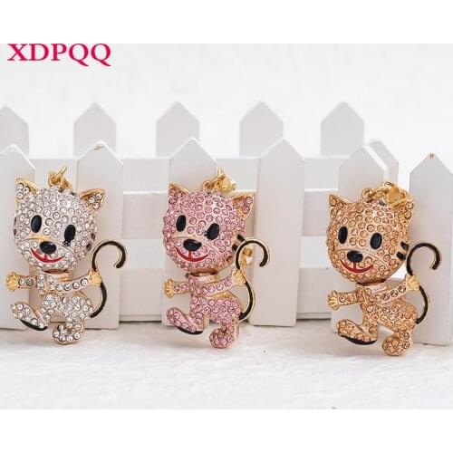 XDPQQ Hot Sale Cute Striped Tiger Model Keychain Jewelry Lady Bag Pendant Decoration Memorial Gift Keychain