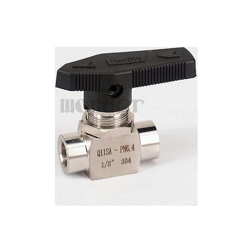 1/8" BSP Euqal Female 304 Stainless Steel Shut Off Ball Valve water gas oil 915 PSI