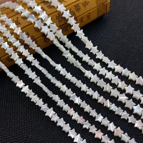 Shell Five-pointed Star Straight Hole Horseshoe Snails Cut Pearl Special-shaped Beads Craft Necklace Jewelry Accessories