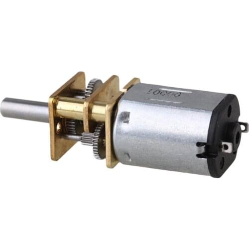 12mm Silver GA12-N20 60RPM Miniature Metal Electric 12v DC Gear Motor Gearwheel with 10mm Output Shaft