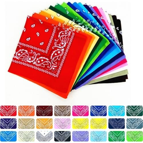 55cm*55cm Outdoor Sports Bandana Scarf Face Mask Riding Camping Cycling Headscarf Tube Wristband Paisley Headband Women Men