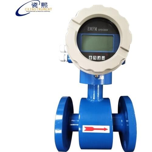 DN200 carbon steel pulse and 4-20mA output 33.91-1130m3/h Flow range Digital flow meter for water