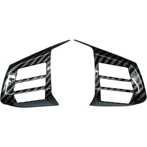 For Subaru Forester 2013-2015 Car Carbon Fiber Grain Steering Wheel Button Frame Decoration Cover Trim Accessories