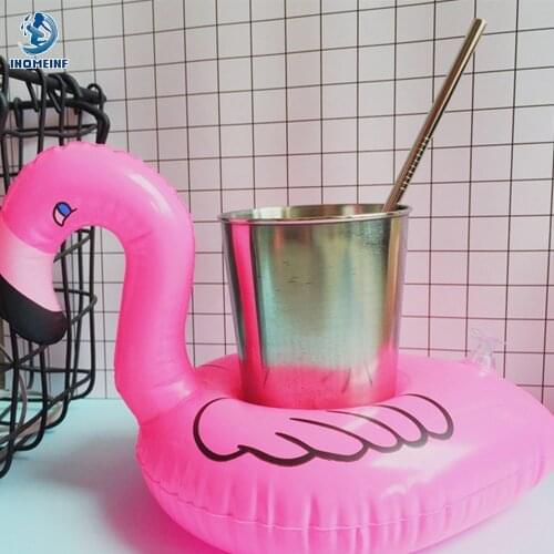 Unicorn/Flamingo/Whale Cup Holder 1Pcs Inflatable Drink Float Beer Bottle Coaster Beverage Swimming Pool Party Toys Accessories