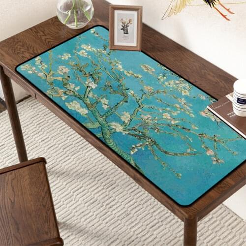Gaming Accessories Large Art Mouse Pad Big Mouse Mat Computer Mousepad Blossom Landscape Mause Pad Desktop Keyboard Mat Cushion