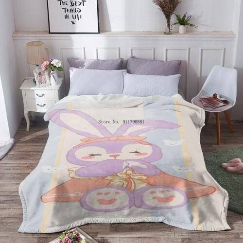 Disney Star Dale Duffy Bear Cute Cartoon Comfort Flannel Blanket Children Adult Dual Office Nap Casual Blanket Sofa Car Decor