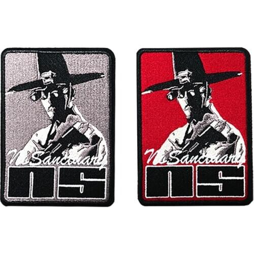 Cool Killer Embroidered Patch Applique DIY Sewing Free Shipping Iron on for Jeans Clothing Hippie Punk Clothes Hook and Loop