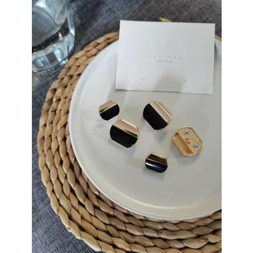 Metal Combination Button DIY Sweater Coat Alloy Hand-sewn Button Color Decorative 10Pcs/lot