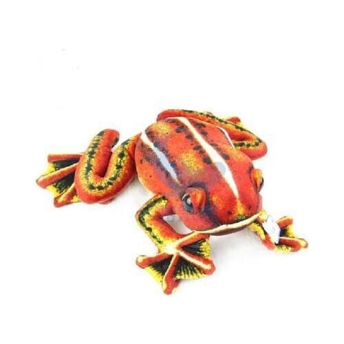Stuffed simulation animal red frog 25 cm plush toy soft doll b9787