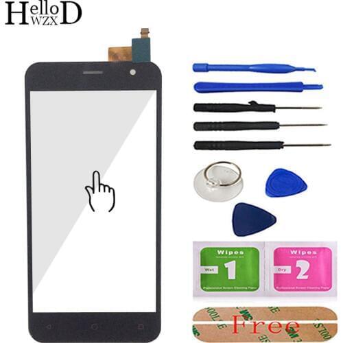 Mobile 5'' Front Glass For Prestigio Muze B3 PSP3512 DUO PSP 3512 Touch Screen Glass Digitizer Panel Lens Sensor Tools Adhesive