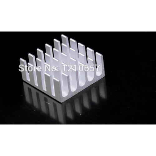20 pieces lot 22mm 22x22x10mm Aluminum Heatsink Silver Heat Sink For IC Chip