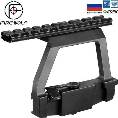 RU Stock Tactical AK 74U Mount Quick Release 20mm AK Side Rail Lock Scope Mount Base For AK 74U Rifle Hunting&CS Battle