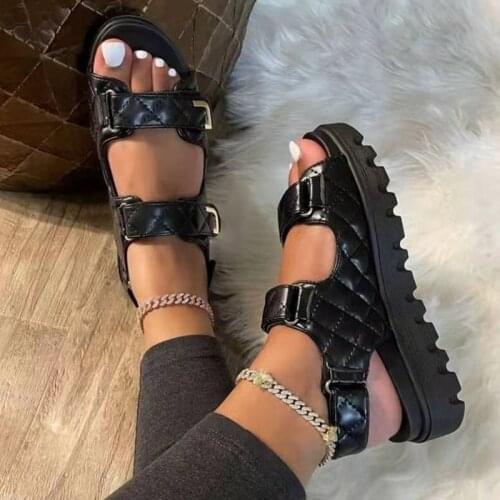 Summer Platform Women Sandals Black 2021 Casual Outdoor Fashion Comfortable Causal Ladies Sandals High Quality Beach Shoes