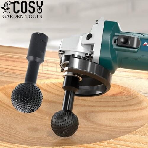 Spherical Wooden Groove Carving Knife File Carving Grinding-Head Angle Grinder Ball Gouge Rotary Woodworking Polishing Tools