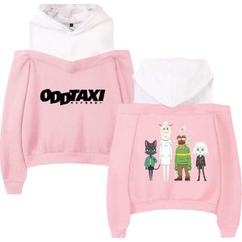 WAWNI Odd Taxi Off-Shoulder Hoodie Women Girls Tops Harajuku Clothes Sexy Style Hoodie Hot Anime Sweatshirts Fashion Pullover
