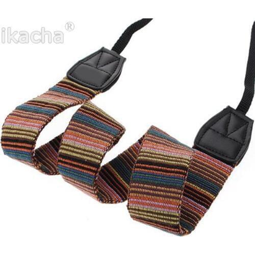 Vintage Camera Strap Shoulder Neck Strap Antislip Belt Durable Stripe for Canon Nikon Sony Pentax Camcorder Camera