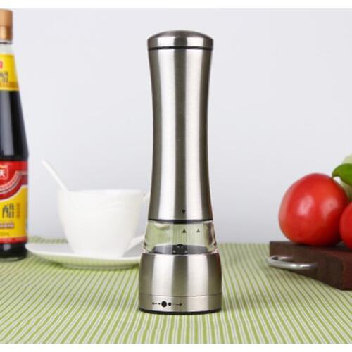 2 Pcs/Lot Stainless Steel Pepper Grinder Manual Salt and Pepper Shaker Seasoning Pot Spice Salt Sugar Mill Kitchen Cooking Tools