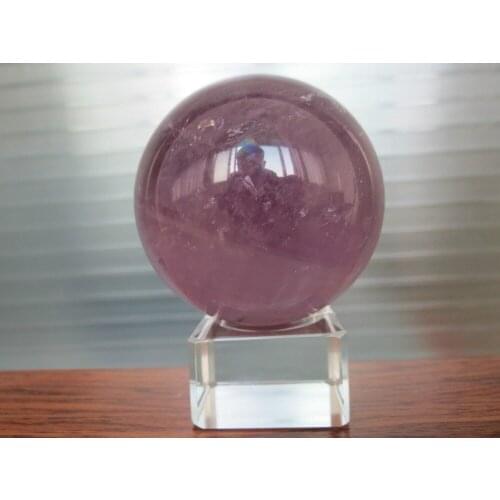 457g Natural Amethyst Quartz Crystal Gem Stone Rock Sphere ball