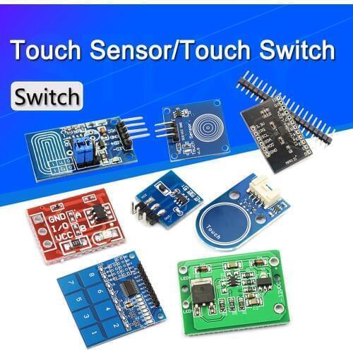 5/2/1PCS 1/4/8Channel TTP223 TTP224 TTP226 Jog Digital Touch Button Sensor Capacitive Switch Modules Accessories for Arduino