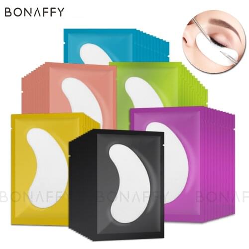 500pairs Eyelash Extension Paper Patches Grafted Eye Stickers Lint-free Eyelash Under Eye Pads Eye Paper Patches Tips Sticker