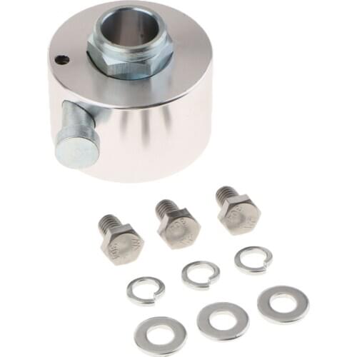 Aluminum Sliver 360 ° Steering Wheel Quick Release Disconnect Hub Adapter 3/4"