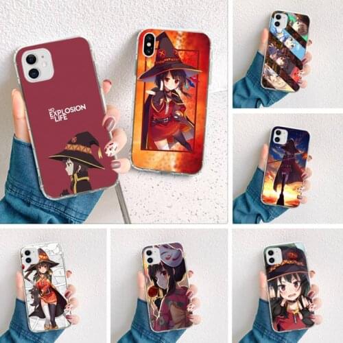 Konosuba Megumin Luxury Unique Phone Cover for iPhone 11 pro XS MAX 8 7 6 6S Plus X 5S SE 2020 XR cover