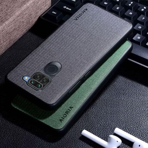 Fabric Texture Case for Xiaomi Redmi Note 9 Simple Style Soft Back silicone Cover Coque for Xiaomi Redmi Note 9 Case funda cape
