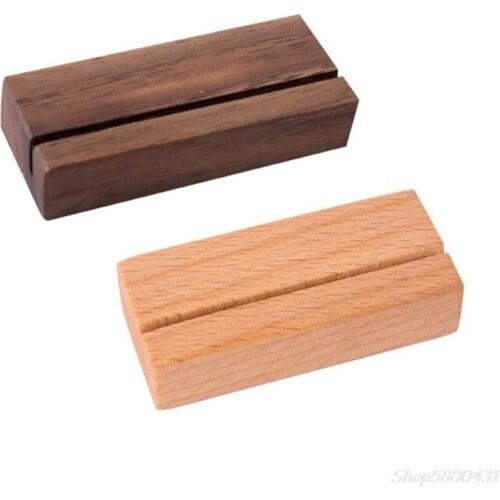 Wooden Numbers Photo Display Stand Business Card Holder Name Memo Clips Office Desk Organizer Dinner Party O01 20 Dropshipping
