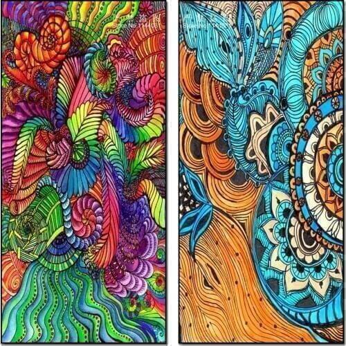 DIY 5D Diamond Painting Joy And Peace Coloring Deer Full Diamond Mosaic Cross Stitch Flower Rhinestone Needlework Home Decor